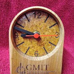 Wooden Desk Top Clock  ( GMIT )
