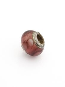 Lovelinks Glass 925 Silver Charm, Pandora Style Spacer Bead