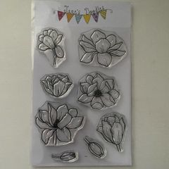 Jane's Doodles "Magnolia" photopolymer stamp set
