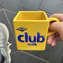 Vintage Cadbury's Club Milk Square Mug 1980s Retro Promo Cup Image 3
