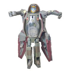 Star Wars Transformers Crossover Obi-Wan Kenobi Jedi Starfighter Action Figure Hasbro 2005