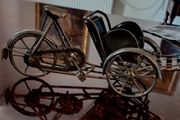 Handmade heavy bicycle trike functional model