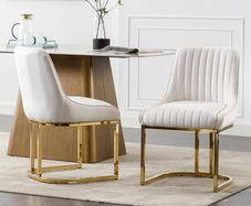Velvet Dining Chairs Set of 2 (Multiple Colours)