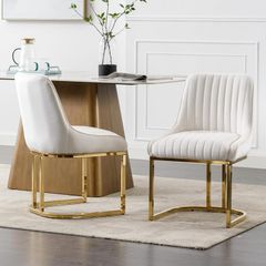 Velvet Dining Chairs Set of 2 (Multiple Colours)