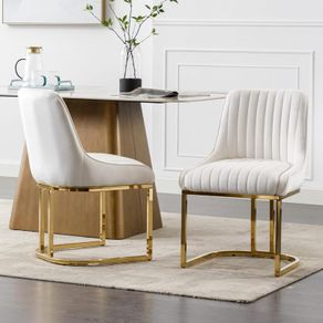Velvet Dining Chairs Set of 2 (Multiple Colours)