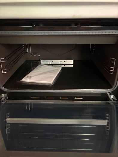AEG 55cm Gas Cooker with Lid - White