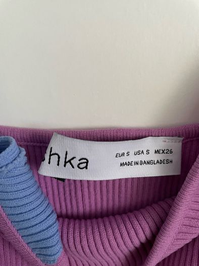 Bershka multi colour crop top