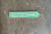 Branded post office sign
