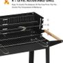 Charcoal BBQ Trolley Grill Outdoor Cooking Image 8