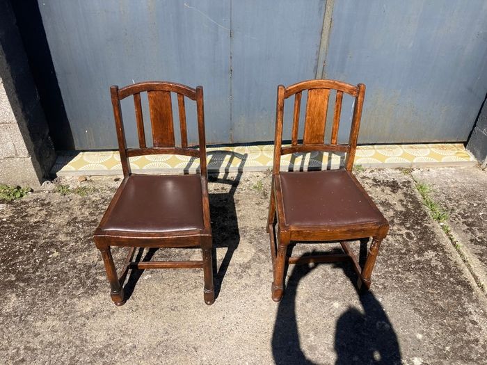 Vintage Chairs x 2 - Oak