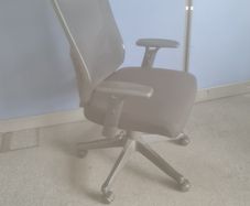 Black netback office task chair