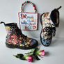 Dr Martens 1460 8 hole Sienna Miller floral england vintage boots UK4 EU37 US 6 Image 10