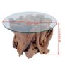 Coffee Table Solid Teak Driftwood 60 cm Image 2