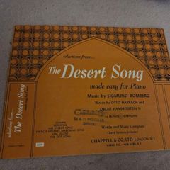 Selections from The Desert Song Made Easy for Piano by Honora Klarmann w/ chords