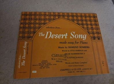 Selections from The Desert Song Made Easy for Piano by Honora Klarmann w/ chords