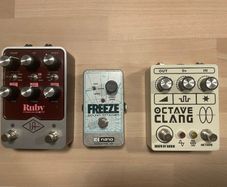 Universal Audio Ruby, EHX Freeze and Death by Audio Octave Clang