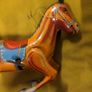 RARE VINTAGE Wind Up Daiya Trademark Dancing Horse Image 5