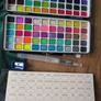 A3 sketch pad, oil paints 24colors, watercolor artecho Image 6
