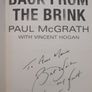 Signed Copy - Paul McGrath, Back From The Brink - Autobiography Image 2