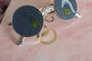 Stylish sunglasses design hair clip in silver tone with black lenses. Fun and eye-catching accessory, perfect for everyday wear. Never used