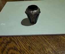 Vase miniature handpainted