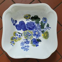 Vintage "Spode" blue flowers serving bowl