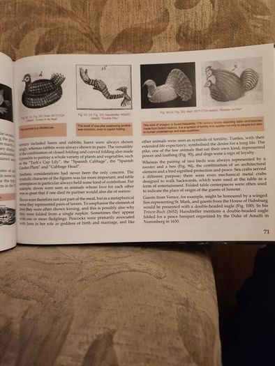 Folded Beauty. The Art Of Napkin Folding.  By John Sallas. Beautiful Illustrated Large Volume Hardbacks In Good Condition. 36.