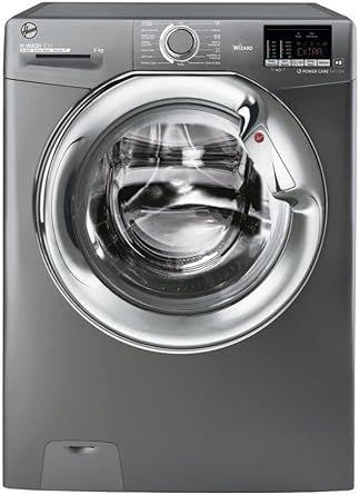 Hoover Graphite 9 KG Washing Machines WIFI Enabled 1400 RPM Model H3W68TMCG E/1-80 Three Fast Washes 14/ 30/ 44 Minutes Plus One Daily Wash 59 Minute New Stock Boxed  Fully Guaranteed One Year Labour Ten Years Working Parts Guarantee If Registered On Purc