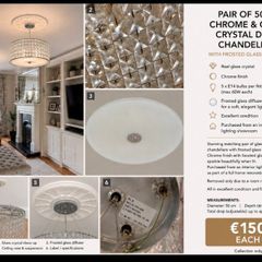 Glass crystals drum chandeliers 150 each
