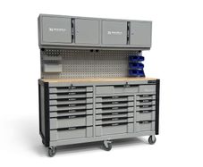 New 19 Drawer Tool Boxes With Top Cabinets + Pegboard