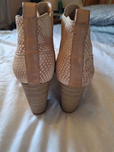 Cream Ankle Boots