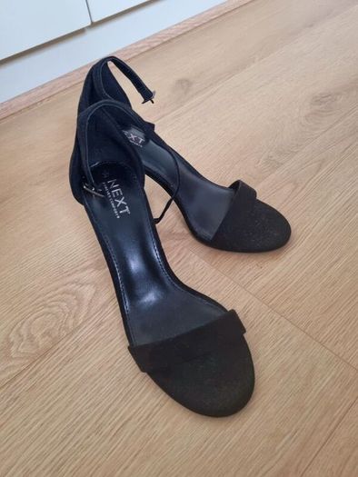 Black strappy heels from next