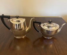 Silver plated tea and coffee pot
