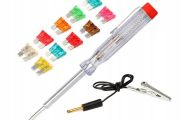 New 10x Car Fuse Kit Set Auto Plug + Screwdriver Voltage Tester Fuses #872