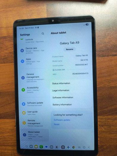 Samsung Galaxy Tab  A9 SM-X115 8.7" LTE 4GB ram 64GB Graphite EU