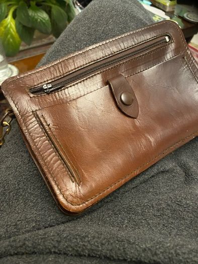Leather Wrist Bag