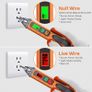 Voltage Tester Pen Non Contact Voltage Detector 48V-1000V/12V-1000V AC Electrical Tester Pen Live/Null Wire Tester with Sensitivity Adjustable Wire Breakpoint Finder Buzzer Alarm Flashlight Image 2