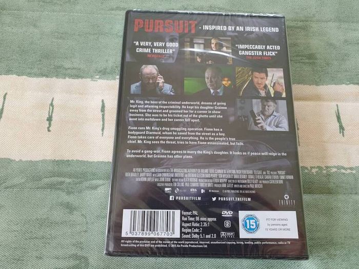 Pursuit DVD 2015 Paul Mercier Ruth Bradley Brendan Gleeson