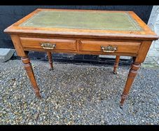 victorian leathertop desk
