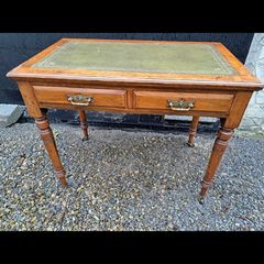 victorian leathertop desk