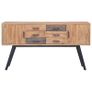 Side Cabinet 140x30x75 cm Solid Teak Image 6