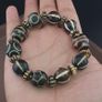 Antique Burmese Pumtek Pyu & Dzi Agate Beads Bracelet Image 2