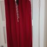 Red trousers (scarlet/maroon red) with white side stripe, size 14, regular leg length, new with tag Image 4
