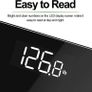 Digital Bathroom Scales for Body Weight, Weighing Scale Electronic Bath Scales with High Precision Sensors Accurate Weight Machine for People, LED Display, Step-On, Black (FREE POSTAGE) Image 4