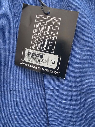Dunnes regular fit coat, brand new