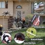 2pcs Black Giant Spider, Triangular Cobweb 5m 4.8m, Plastic Spiders 30pcs, Spider Web 40g for Halloween Decorations Indoor Outdoor Home Yard Image 4