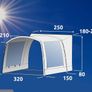 Awning for Bus Van Camper 320 UV 50+ Sun Canopy Waterproof Bus Awning Image 6
