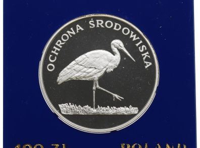 Asking price from 95 euro. Poland 100 zloty  Silver coin Environmental protection 1979, 1980,1981,1982