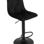 Ivory Luxe Velvet Bar Stool  Adjustable Image 7