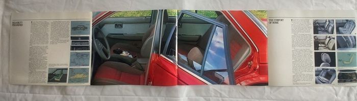 Vintage 1985 Nissan Bluebird Sales Brochure. Rare Automobilia